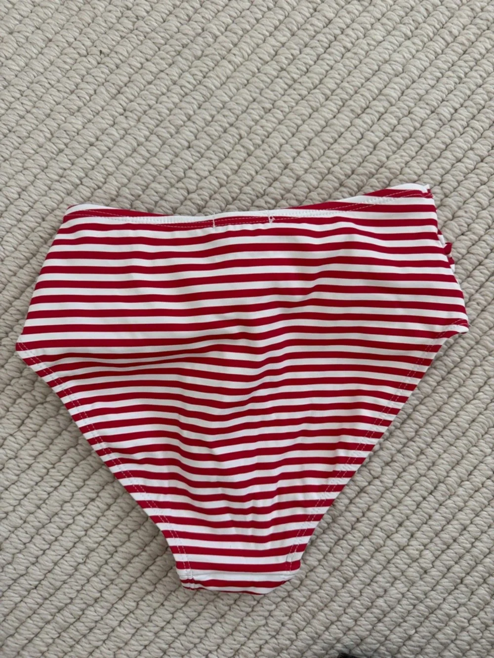 Habitual Kids' Malibu Stripe Two-Piece Swimsuit in Red size 12